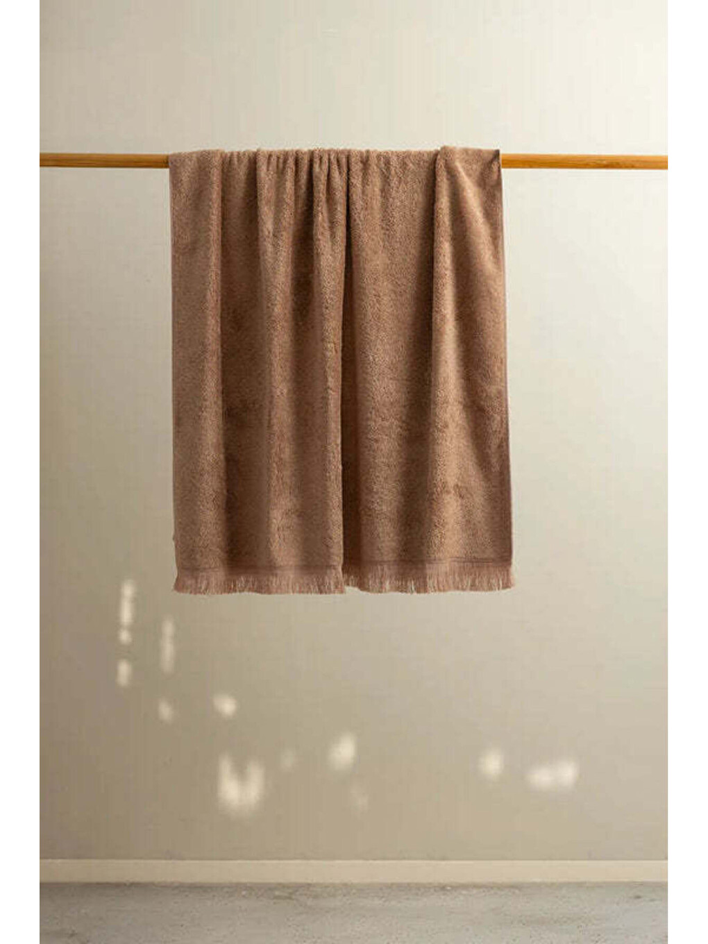 Bej Belina Bambu Havlu 70x140 cm Caramel