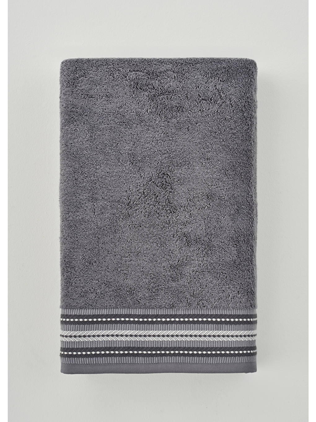 Premium Ege Pamuğu Banyo Havlusu Antrasit (90x150 Cm)-4