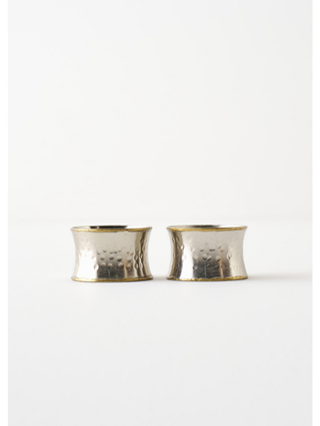 Gri Lara 2'li Peçete Halkası Siver (4,5x3,5 Cm)