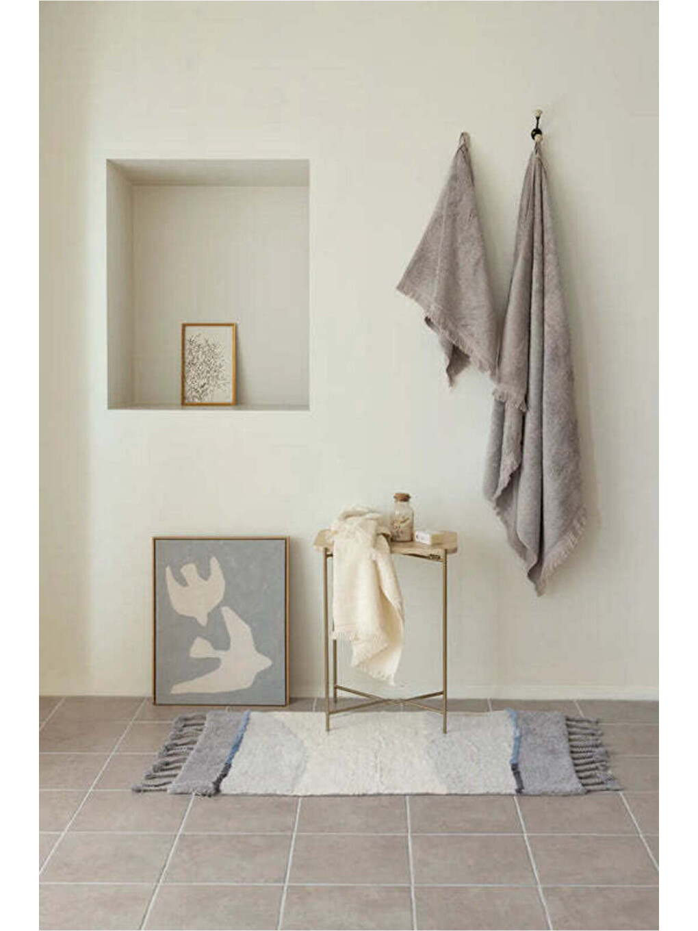 Gri Belina Bambu Havlu 90x150 Cm Ash Grey-1