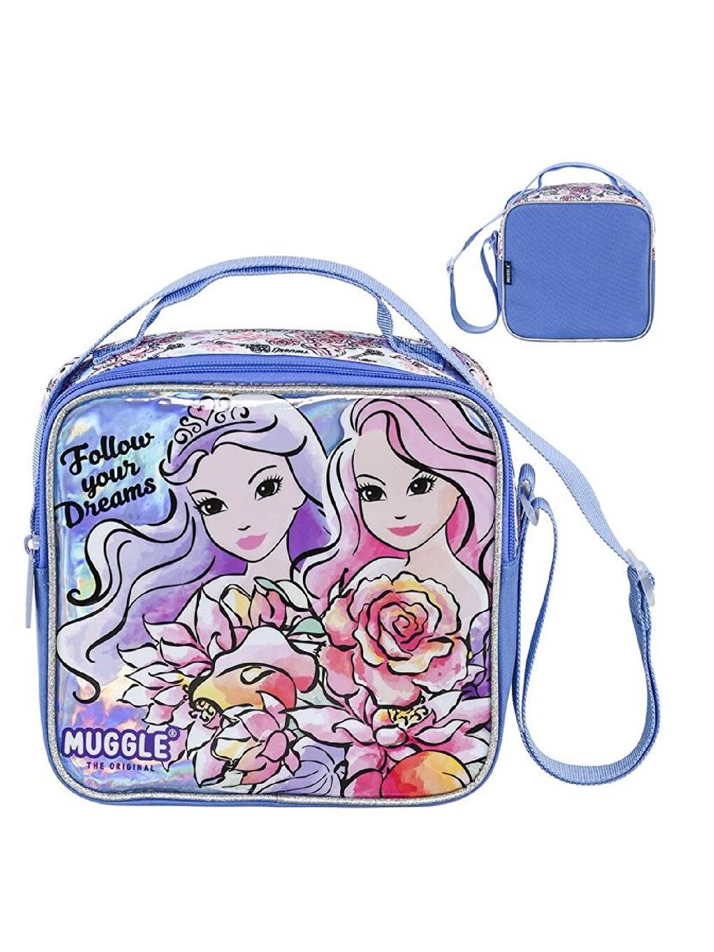 2 Bölmeli Princess Çekçekli Okul Çantası + Termoslu Beslenme Çantası + Kalemlik-4