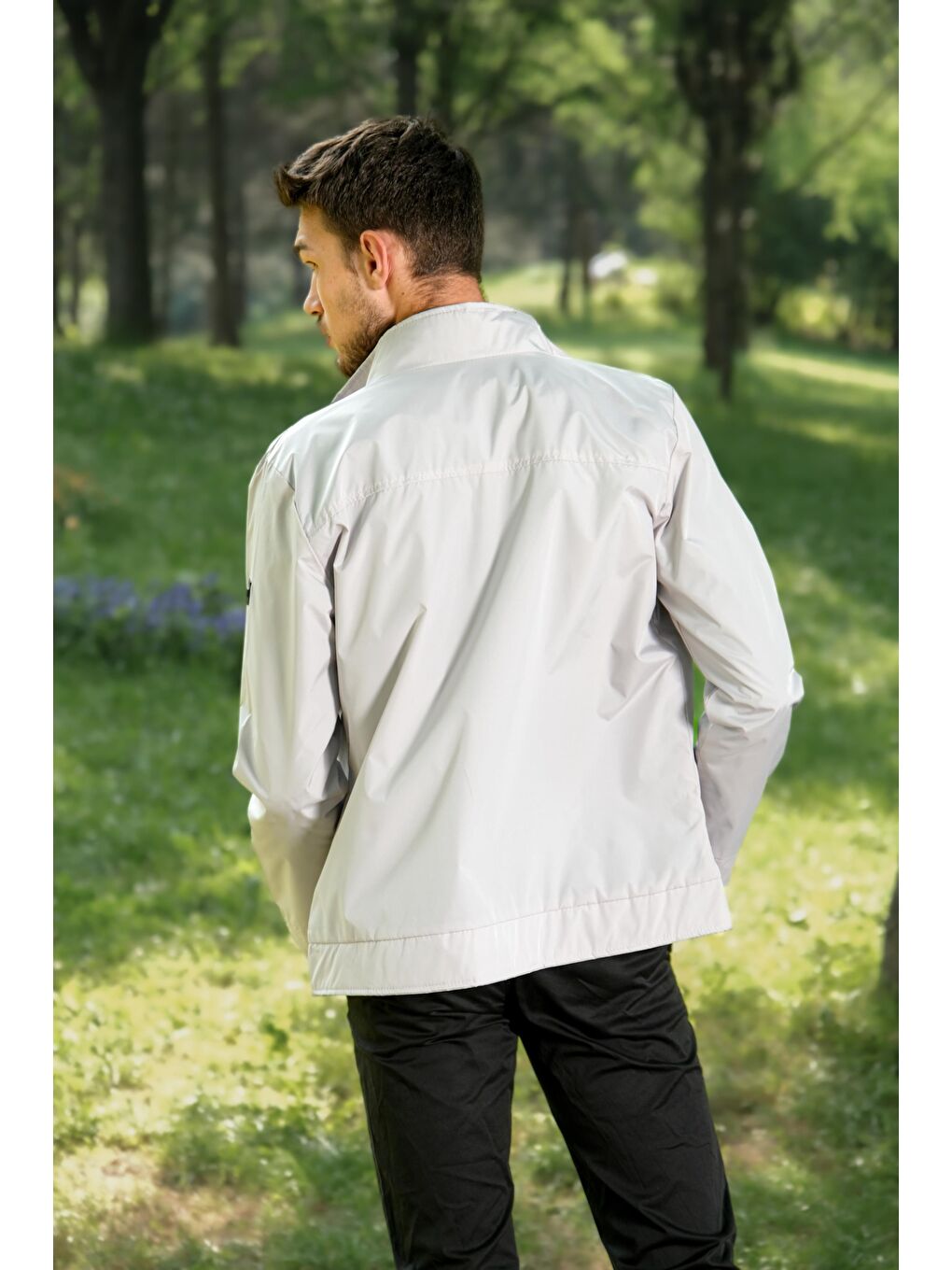 Bej Göğüs Kapaklı Yağmurluk/Mevsimlik PLDP 2949-4