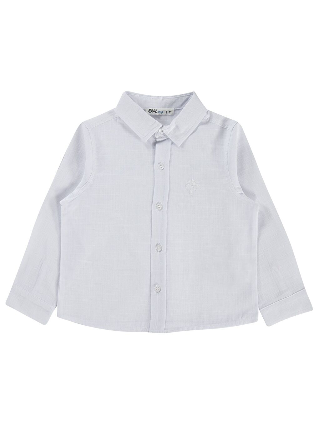 Boys Erkek Çocuk Basic Uzun Kol 2-5 Yaş Gömlek - Beyaz
