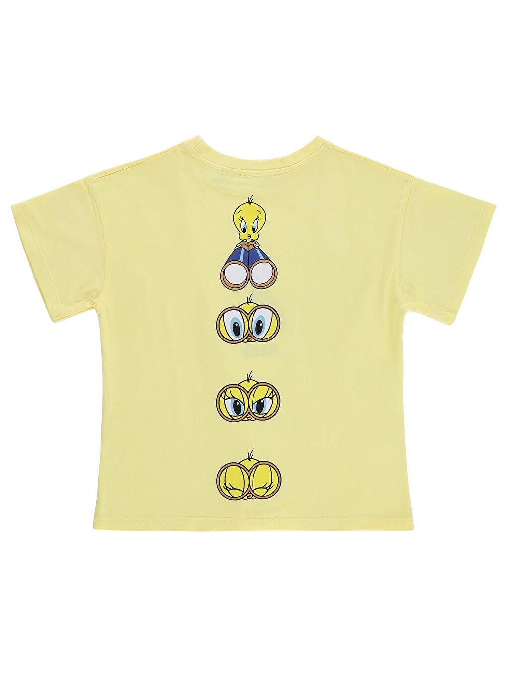 Kız Çocuk 6-9 Yaş Tişört - Sarı-1