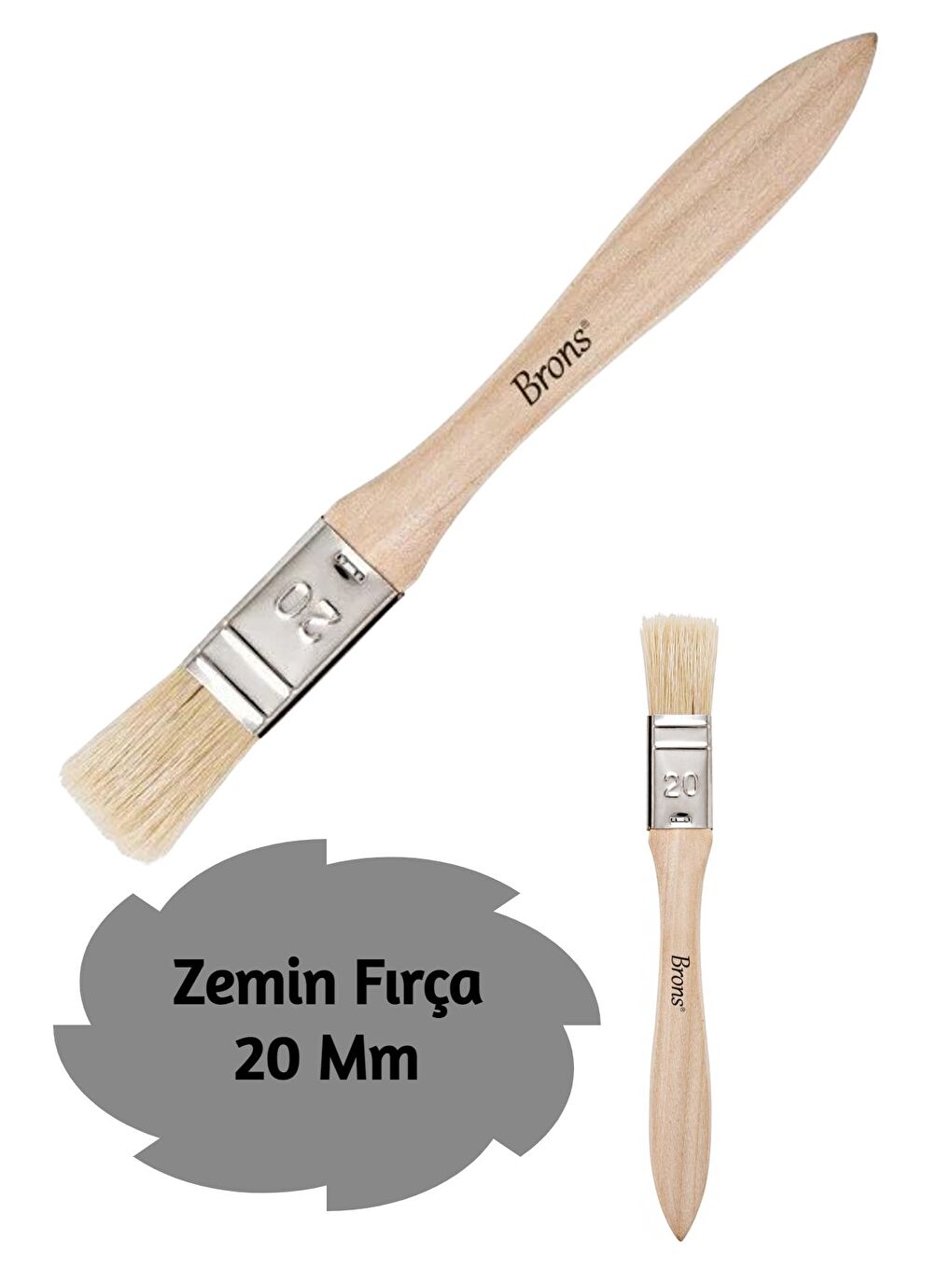 Brons 325 Serisi Zemin Fırçası 20 Mm BR-2131
