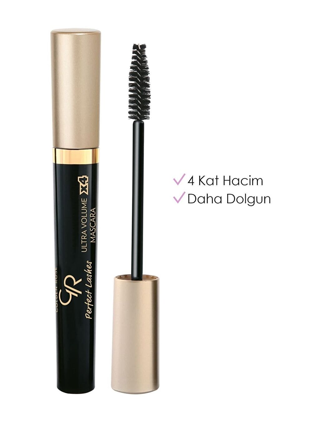 GOLDEN ROSE Perfect Lashes Ultra Volume X4 Mascara - Black - Hacim Veren Maskara - 1