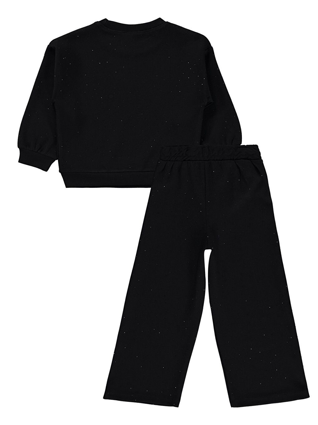 Girls Taş Baskılı 2-5 Yaş Eşofman Takımı - Siyah-1