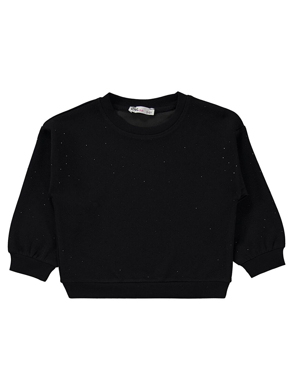 Girls Taş Baskılı 2-5 Yaş Eşofman Takımı - Siyah-2