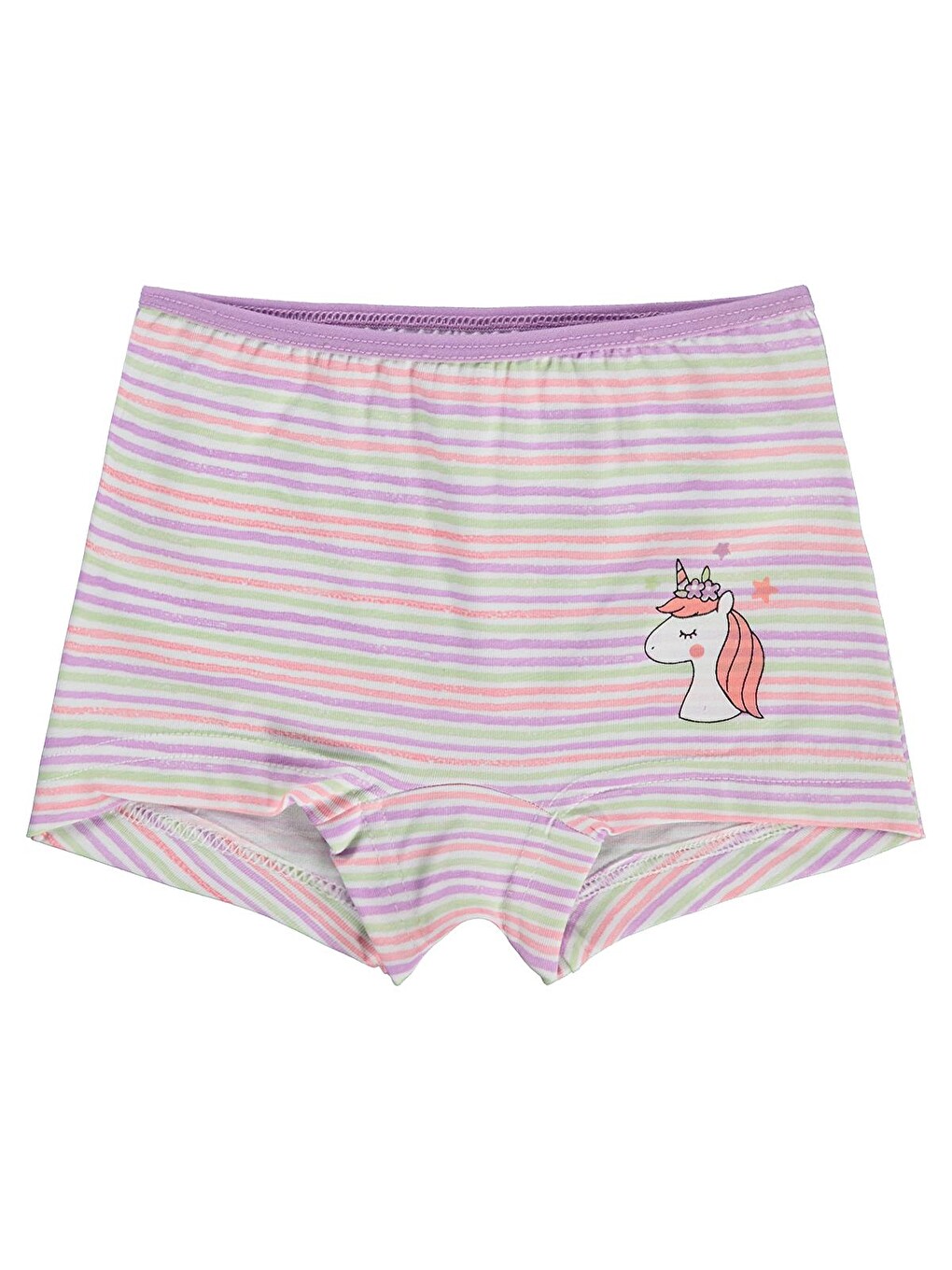 Beyaz Girls 2-10 Yaş Kız Çocuk 2'li Boxer - Standart-1