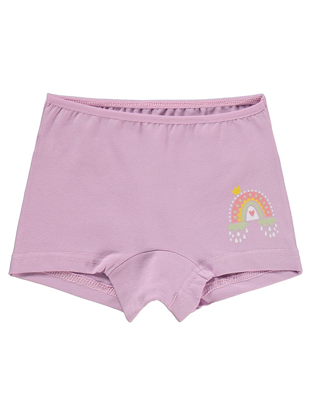 Beyaz Girls 2-10 Yaş Kız Çocuk 2'li Boxer - Standart-3