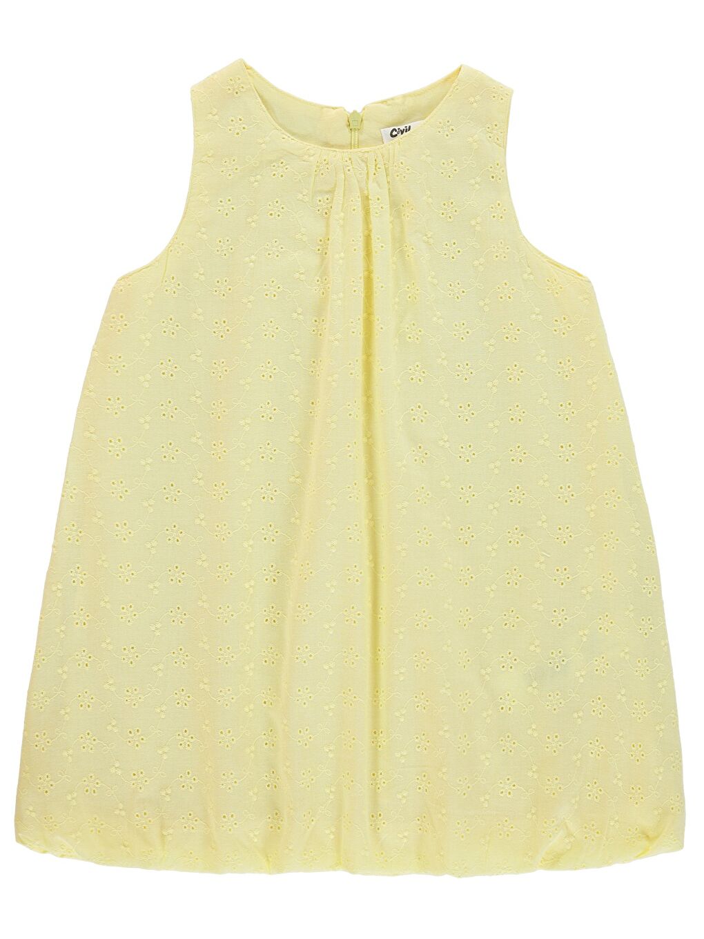 Girls Balon Etekli 2-5 Yaş Elbise - Sarı