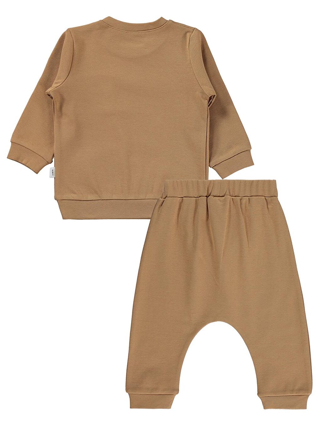 Kahverengi Baby Süs Etiketli 2'Li Takım 6-18 Ay Takım - Turuncu-1