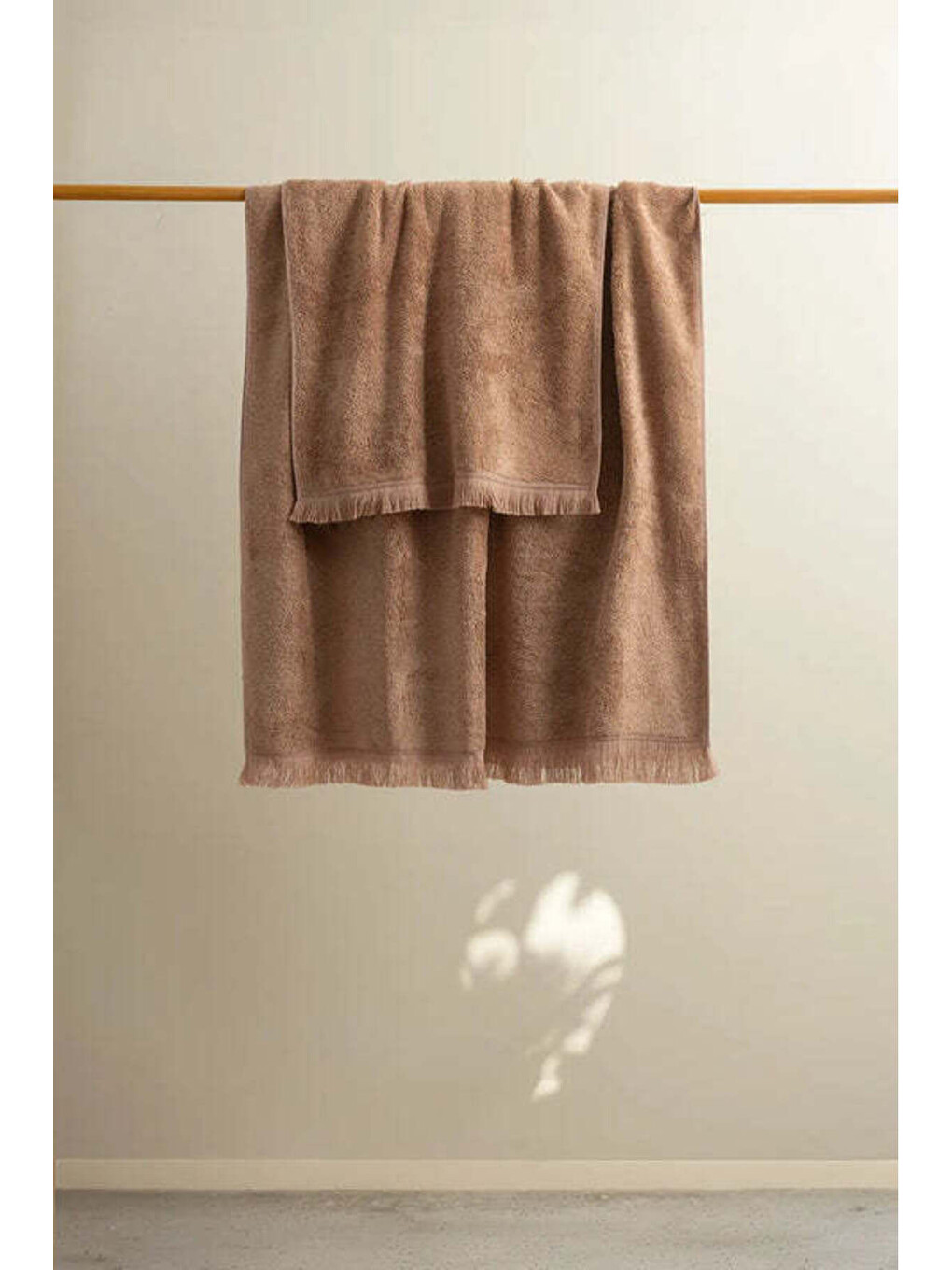 Bej Belina Bambu Havlu 50x90 cm Caramel-1
