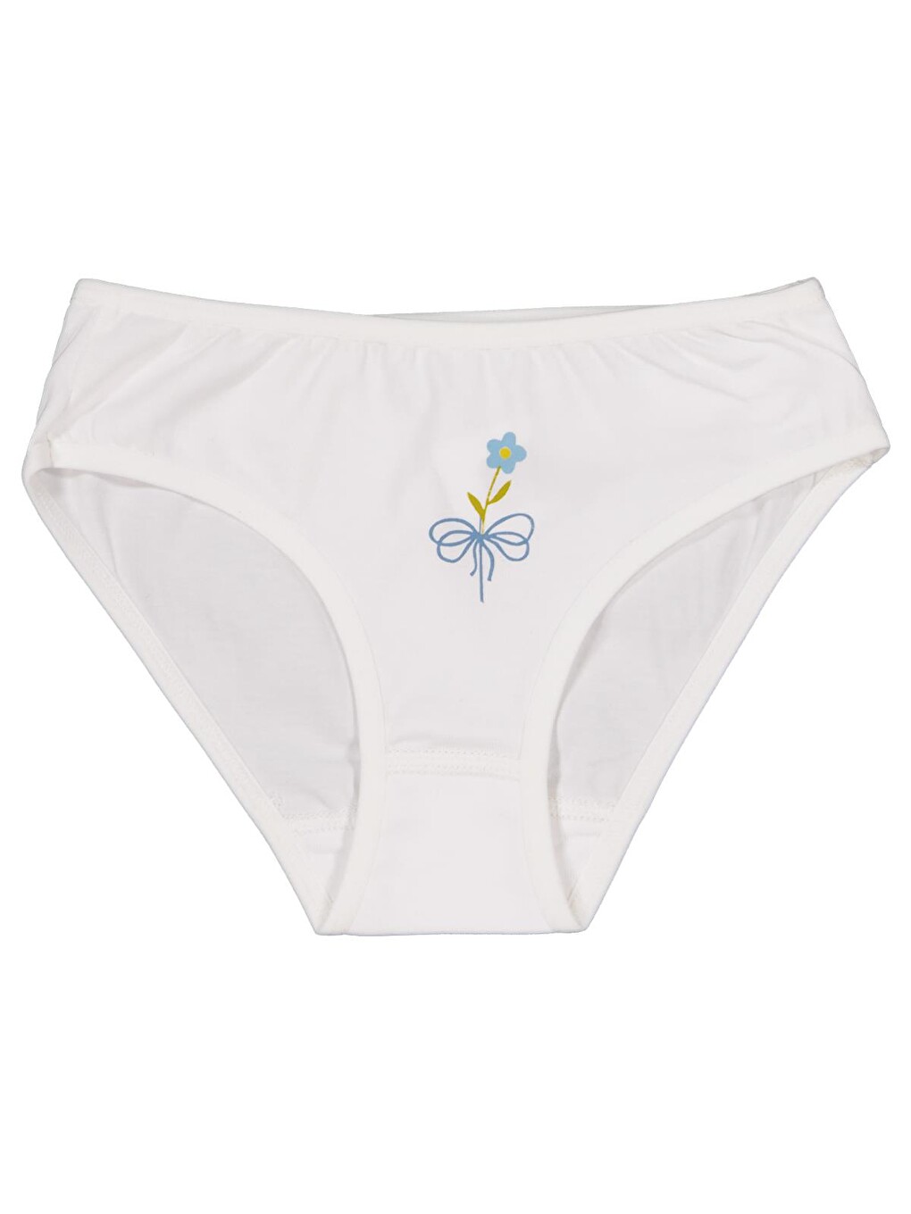 Beyaz Girls Flower 2-10 Yaş Kız Çocuk 2'li Külot - Standart-2
