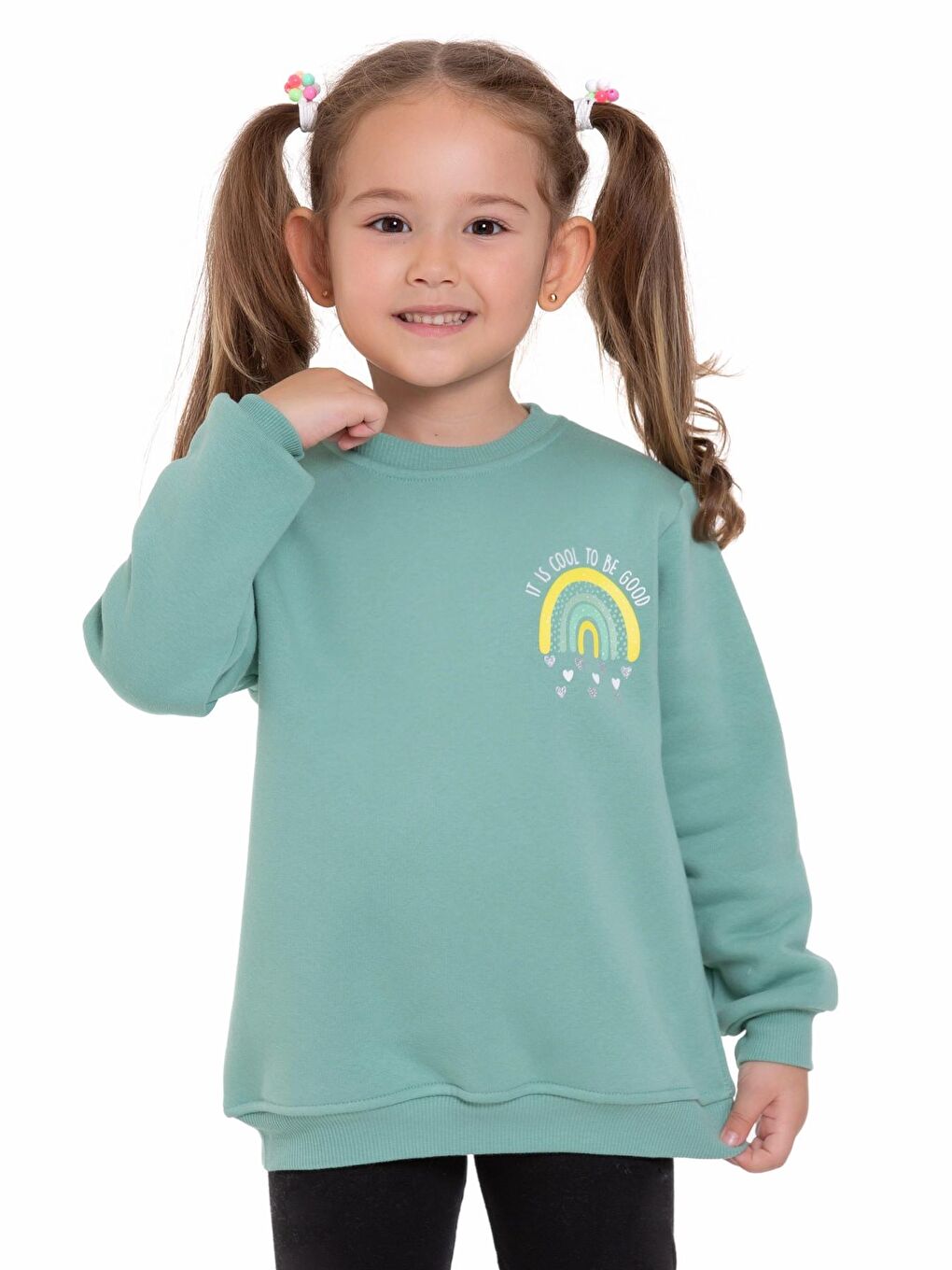 Turkuaz Baskılı Sweat 54360