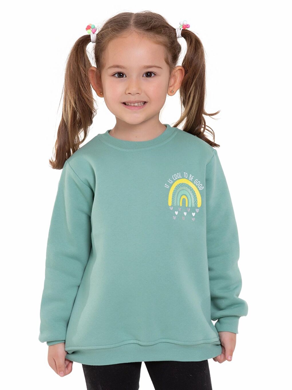 Turkuaz Baskılı Sweat 54360-1