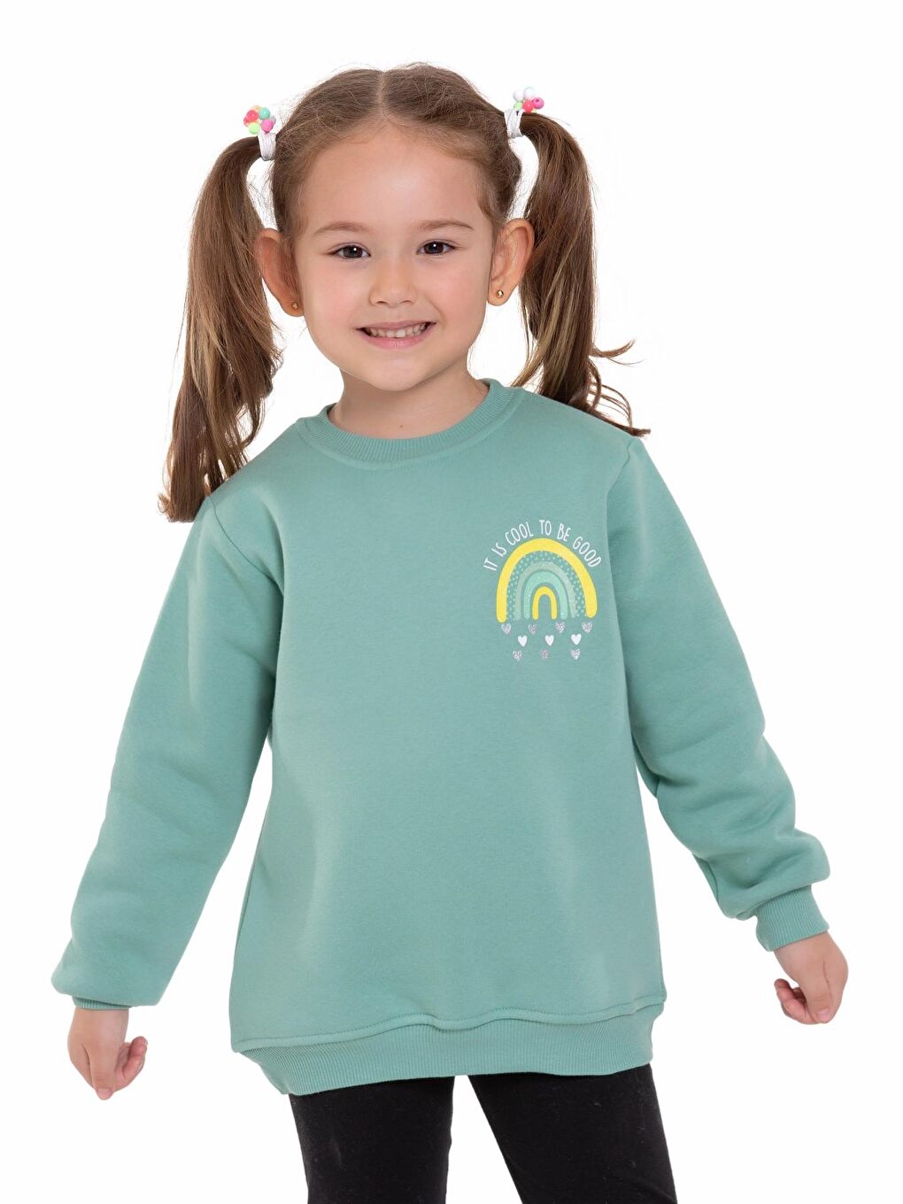 Turkuaz Baskılı Sweat 54360-2