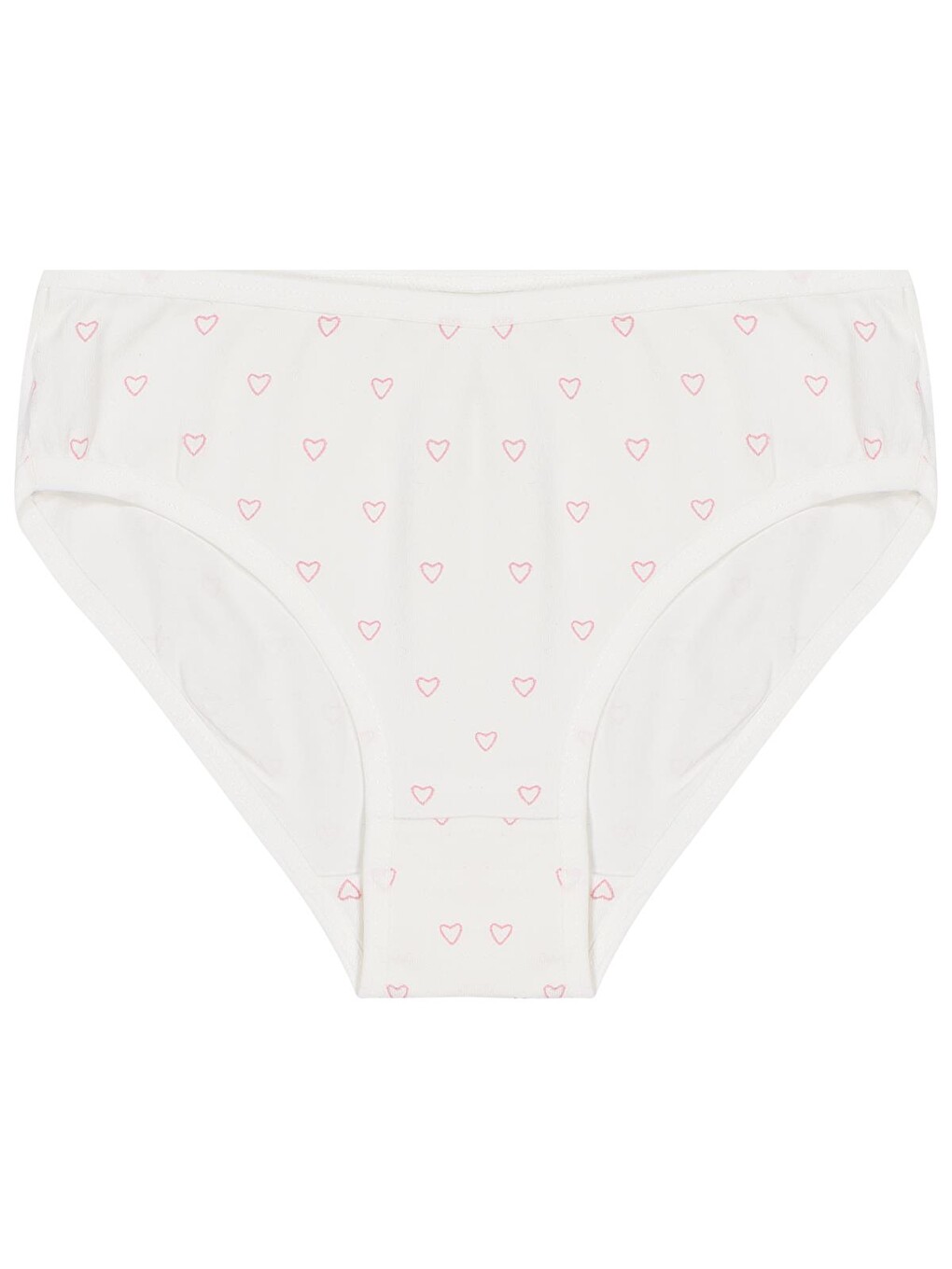 Beyaz Girls Kalp 2-10 Yaş Kız Çocuk 2'li Külot - Standart-3