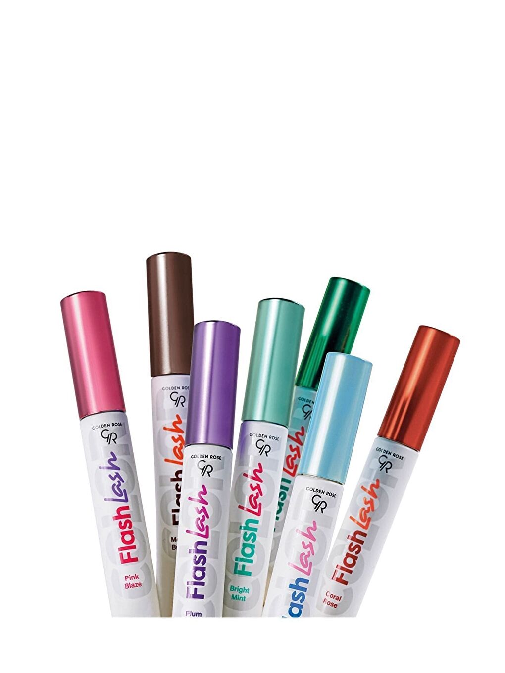 GOLDEN ROSE Suya Dayanıklı,Hacim Veren Flash Lash Renkli Maskara-No:05 Pink Blaze - 4