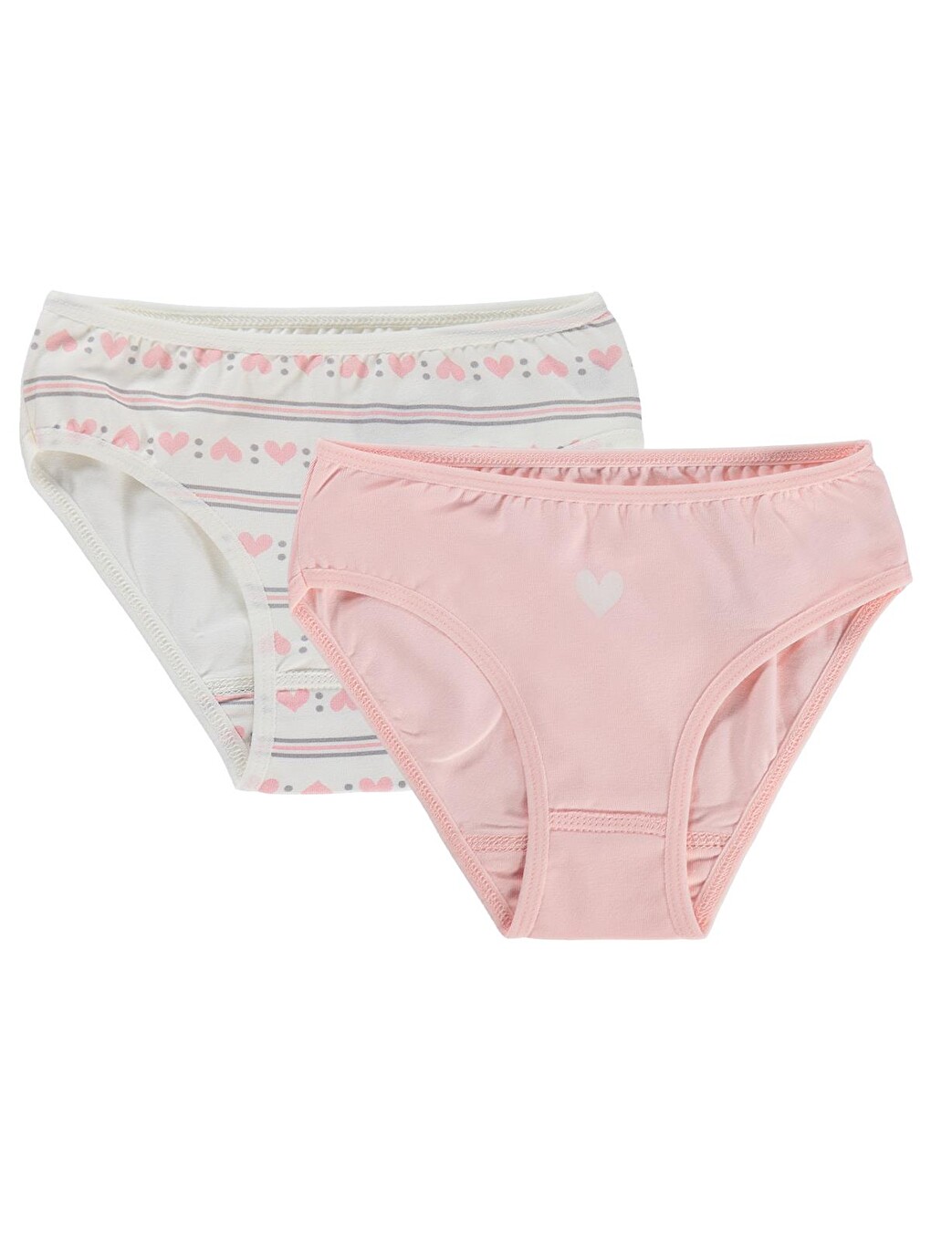Beyaz Girls Kalpli 2-10 Yaş Kız Çocuk 2'li Külot - Standart