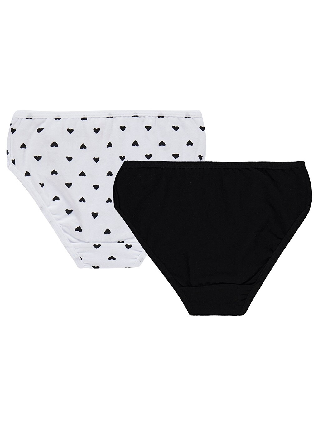 Beyaz Girls Kalp 2-10 Yaş Kız Çocuk 2'li Külot - Standart-3