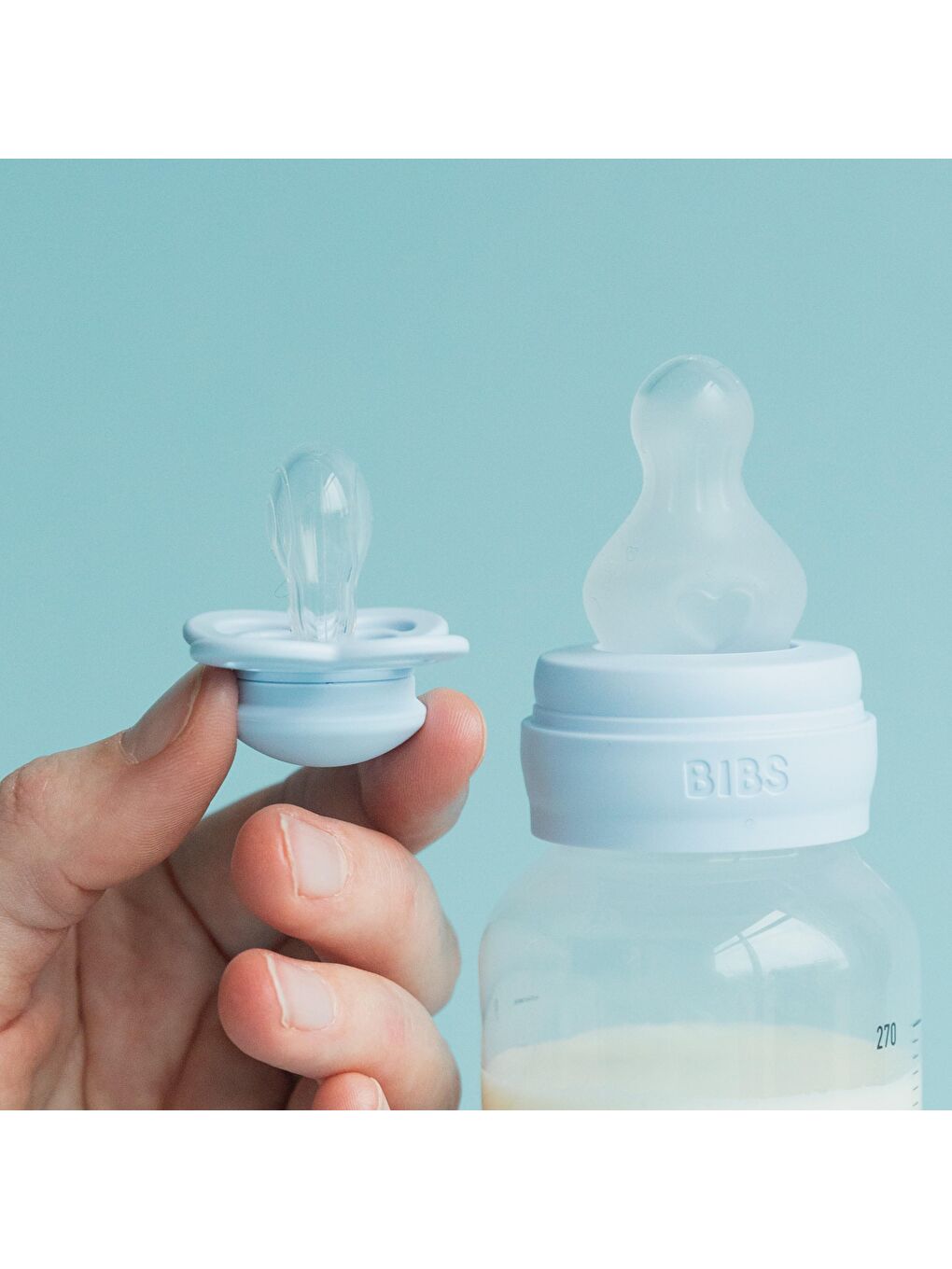 İkili Silikon Biberon Seti Ivory 150ml/270 ml-3