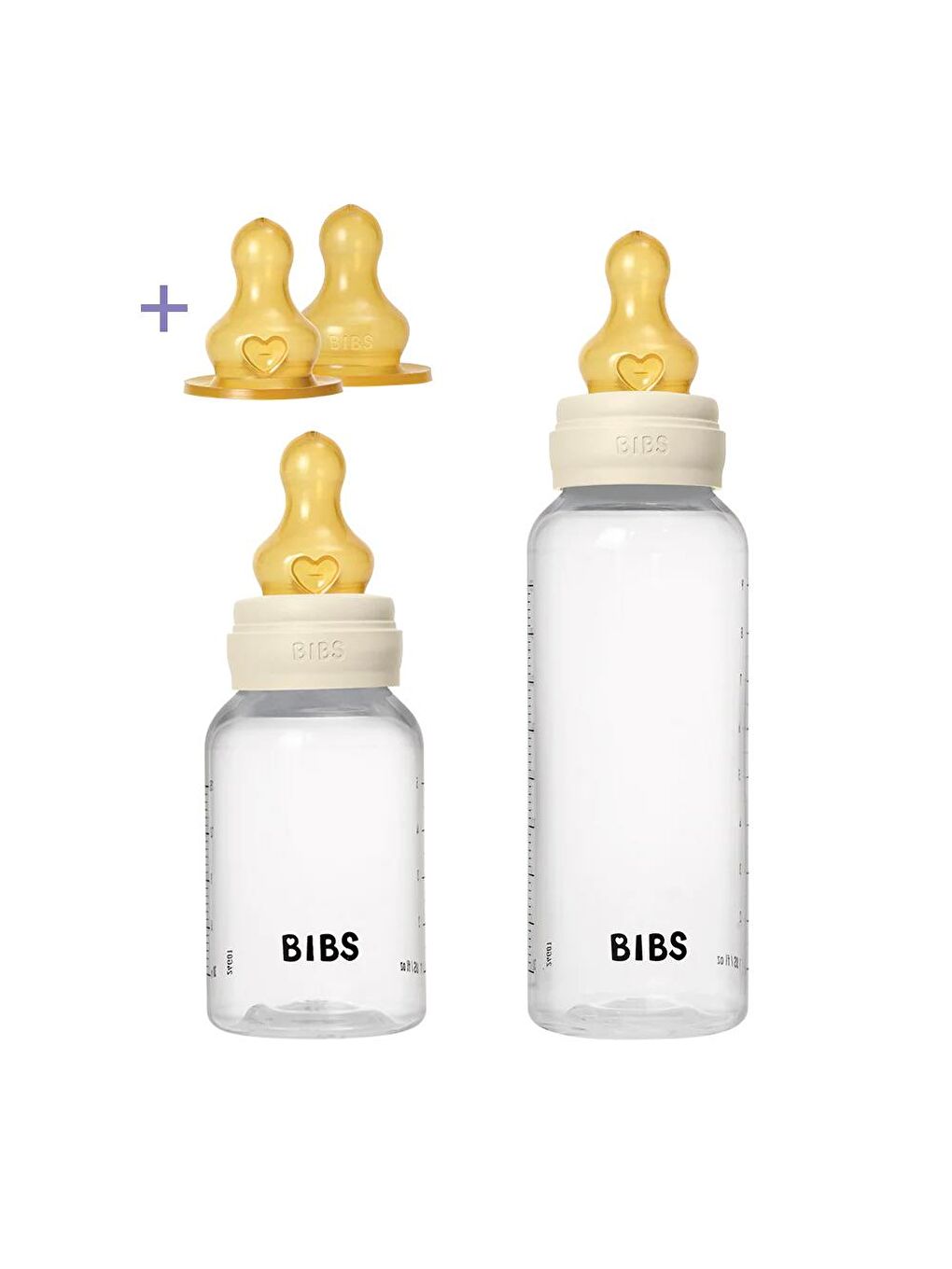 Bibs Baby PP İkili Biberon Seti Ivory 150ml/270 ml - 1