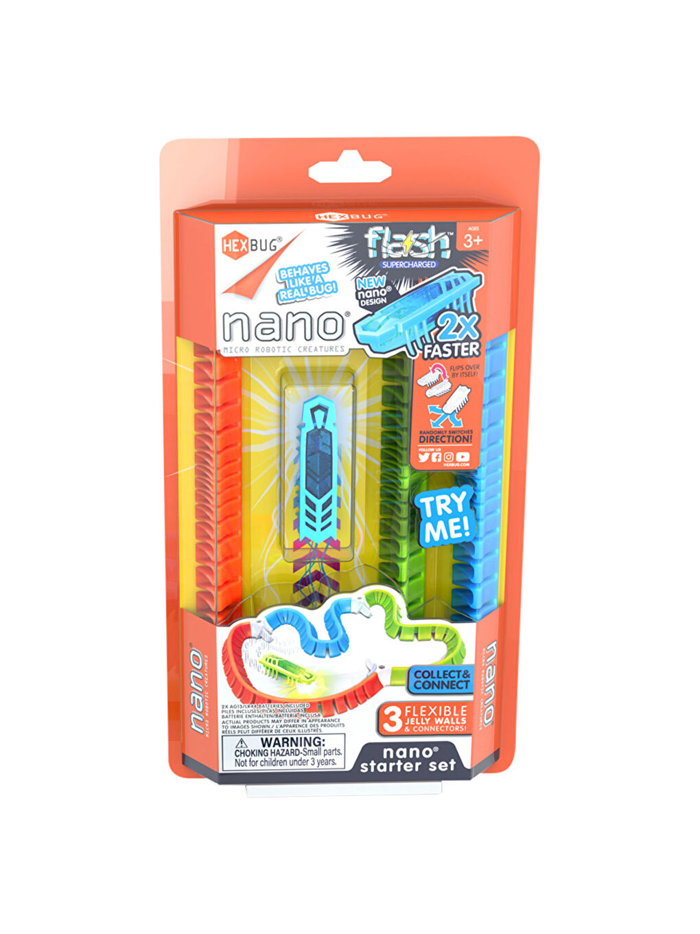 Hexbug Flash Nano Başlangıç Seti - Mavi - 1