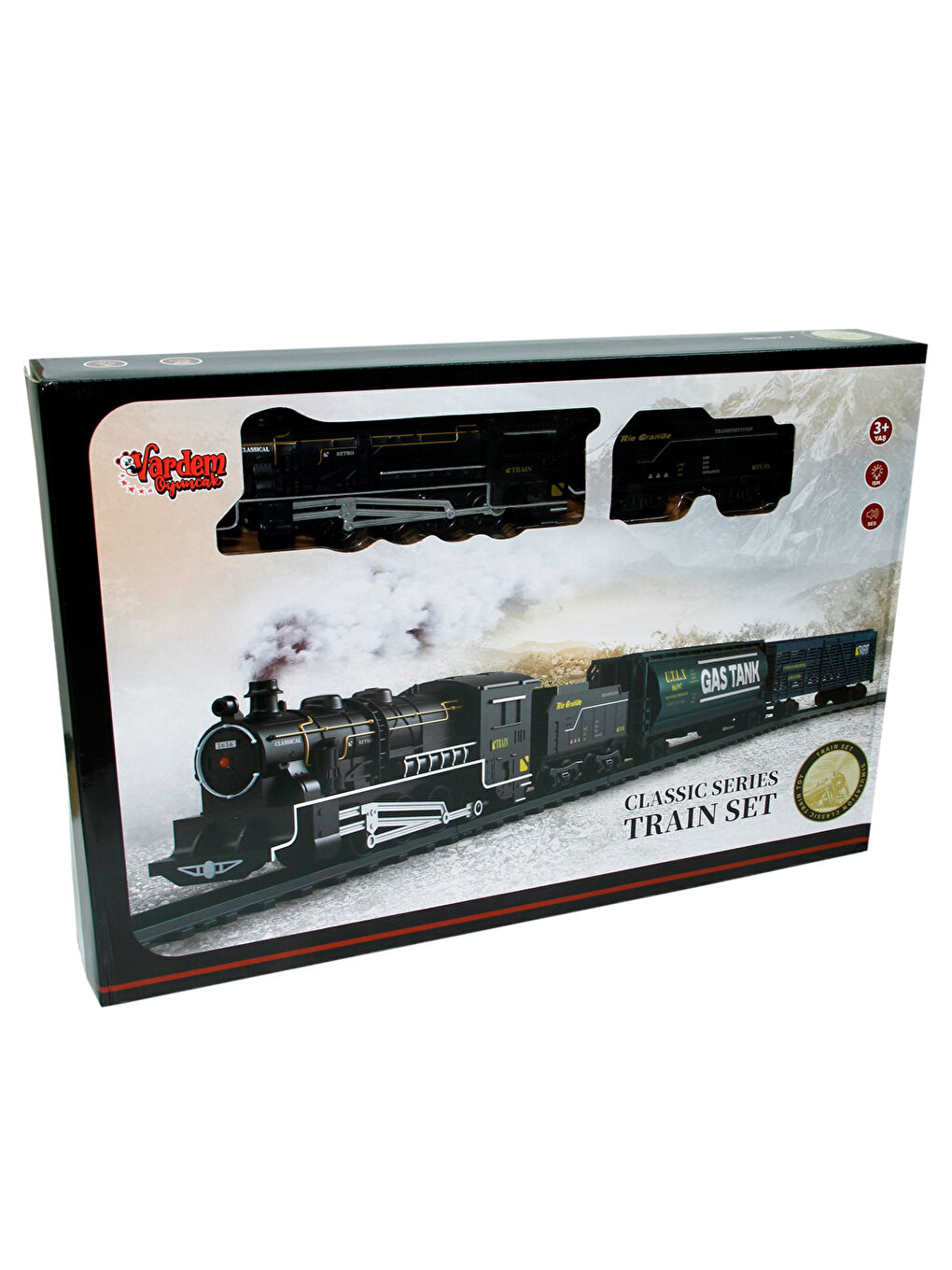 Işıklı Ve Sesli Classic Tren Set Siyah