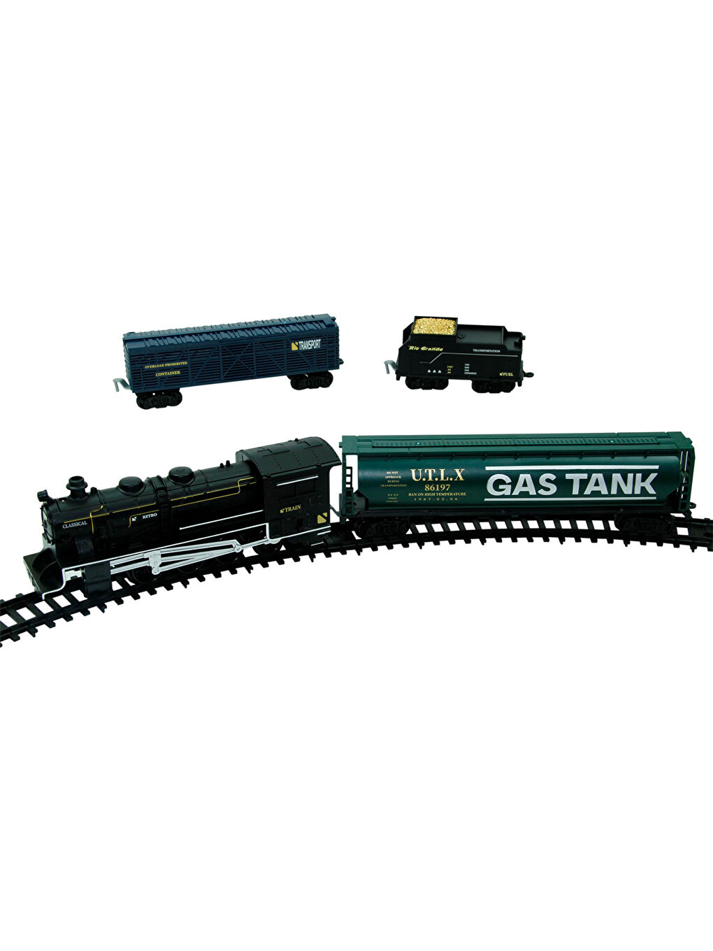 Işıklı Ve Sesli Classic Tren Set Siyah-2