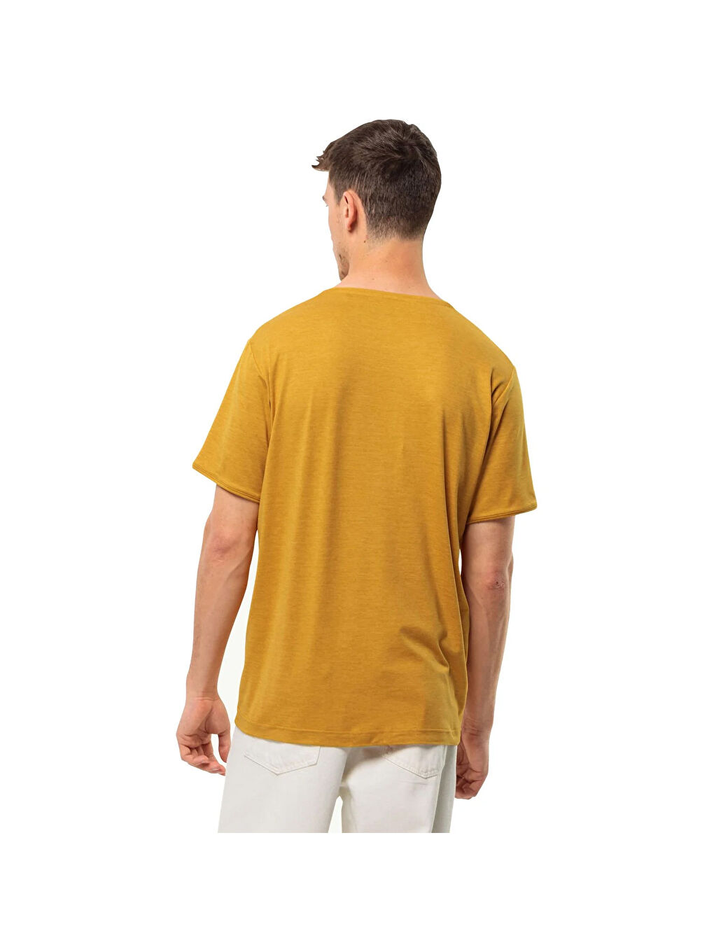 Sarı Travel T Erkek Tişört-2