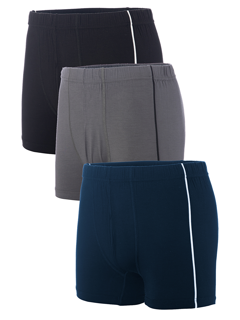 Karışık 3 lü Erkek Bambu Elastanlı Esnek Boxer Seti 413