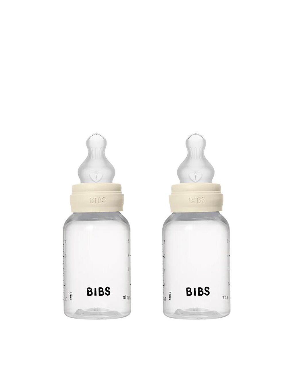 Bibs Baby PP Bott.Silikon İkili Biberon Ivory150ml - 1