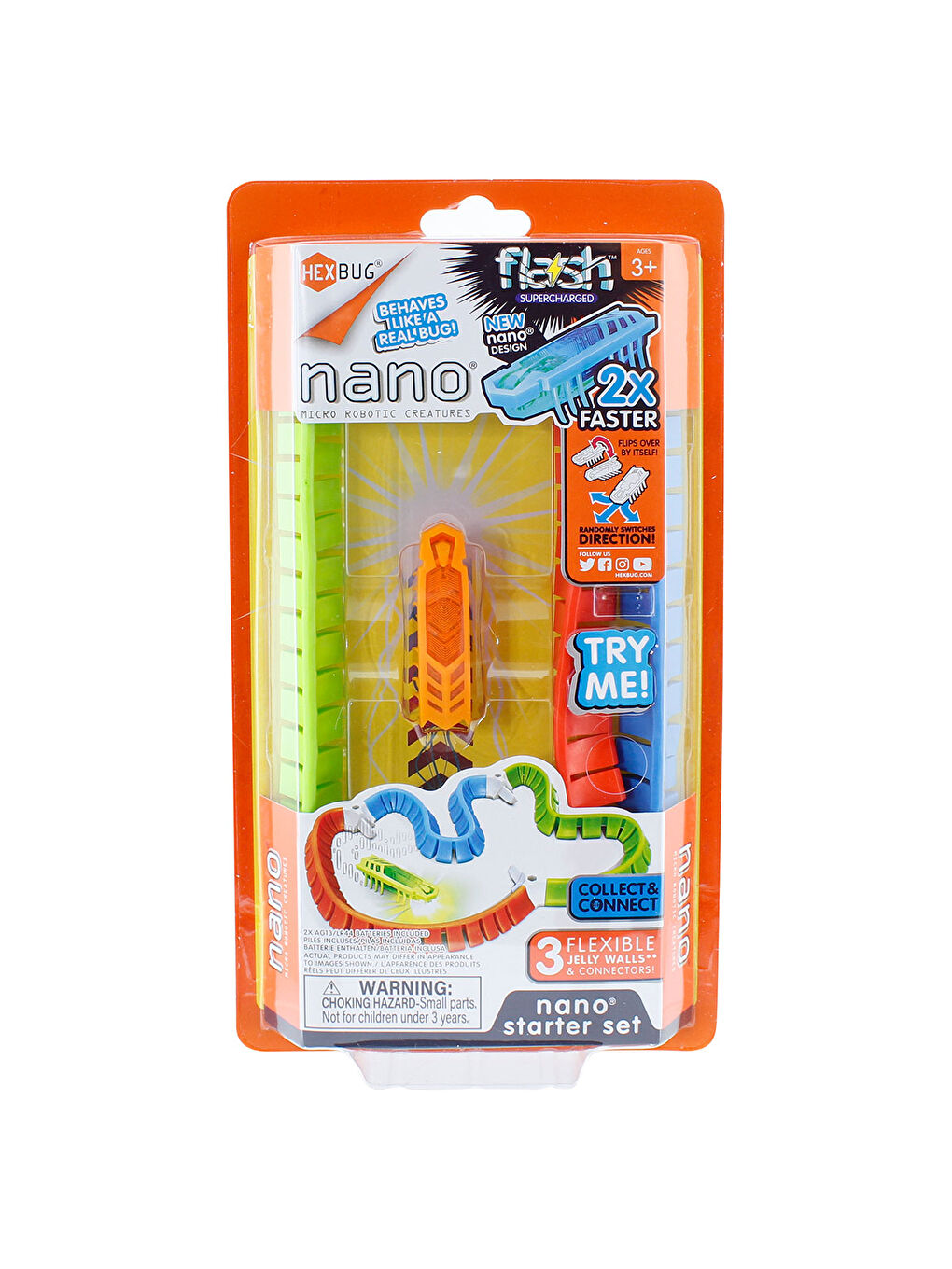 Hexbug Flash Nano Başlangıç Seti - Turuncu - 1