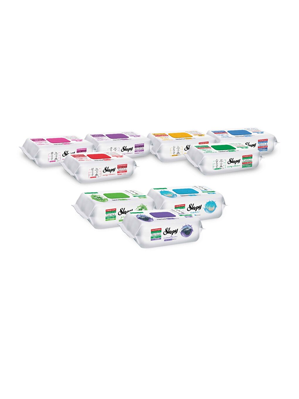 Easy Clean Yüzey Temizlik Havlusu & Mendili 9x100 Karma Paket-1