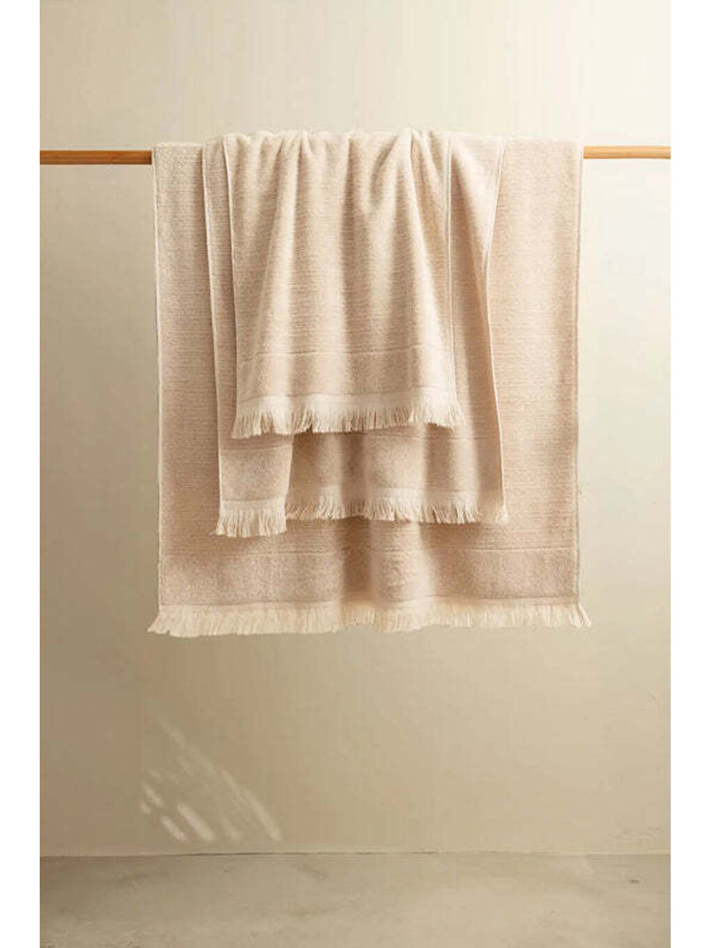 Pembe Fiona %100 Pamuk Havlu 90x150 cm Whisper Pink-1