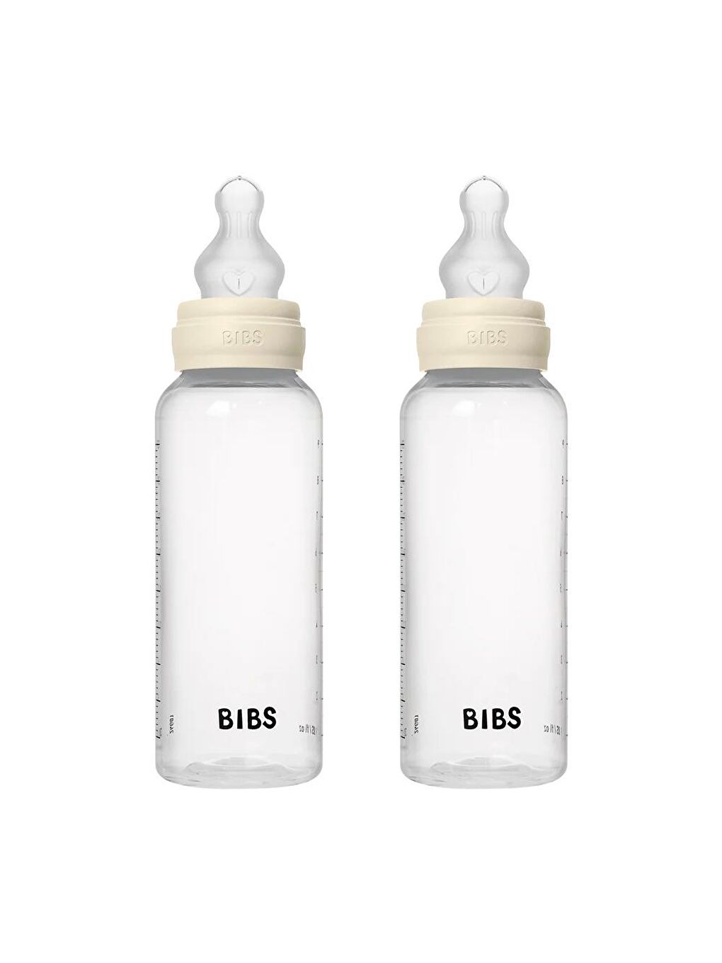 Bibs Baby PP Bott.Silikon İkili Biberon Ivory270ml - 1