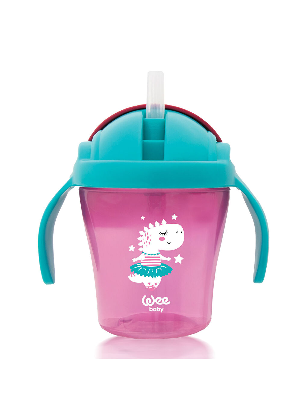 Pipetli Bardak 200 ml - PEMBE