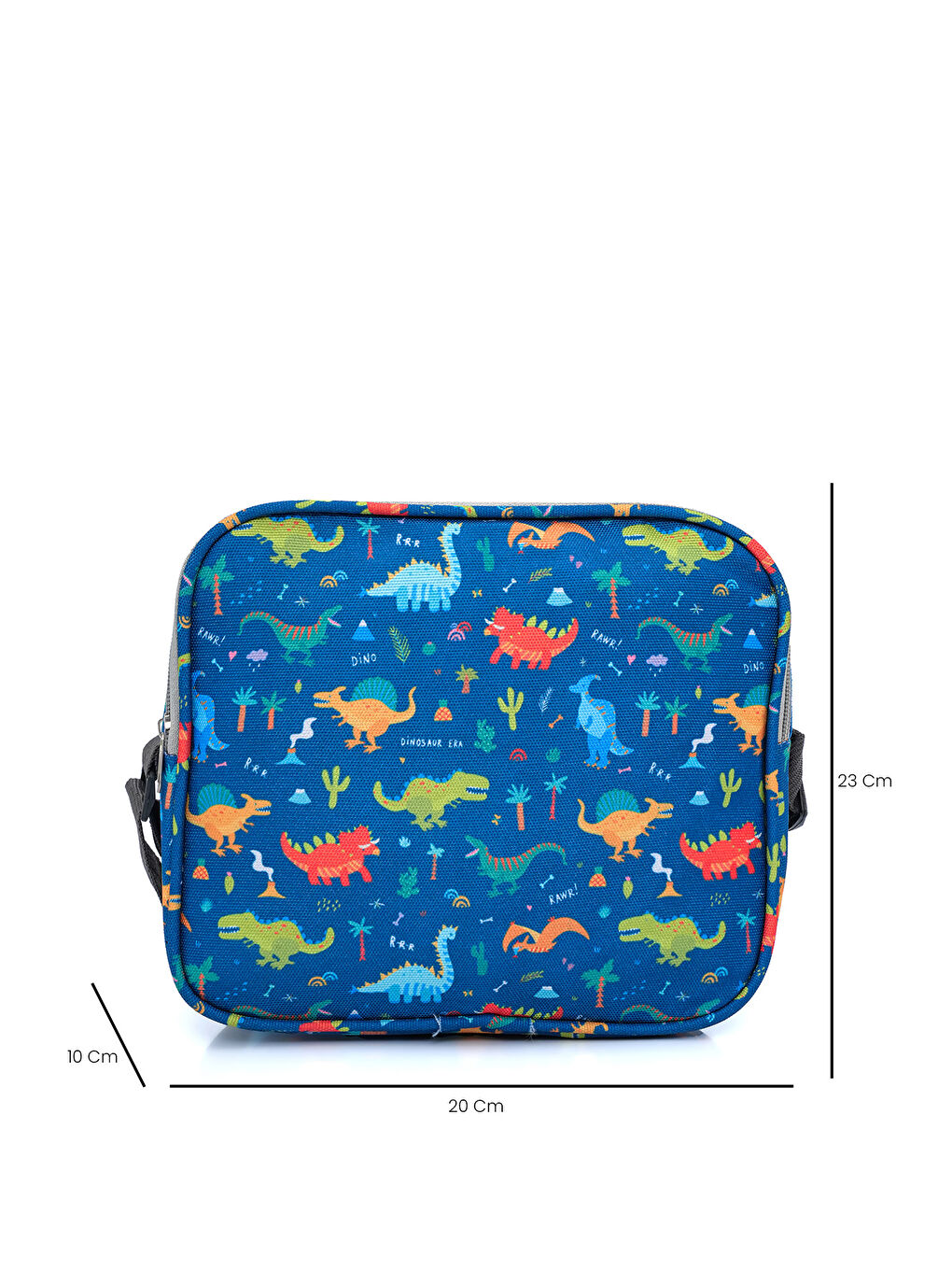 Renkli Dinozor Desenli 3'lü İlkokul Çanta Seti-7