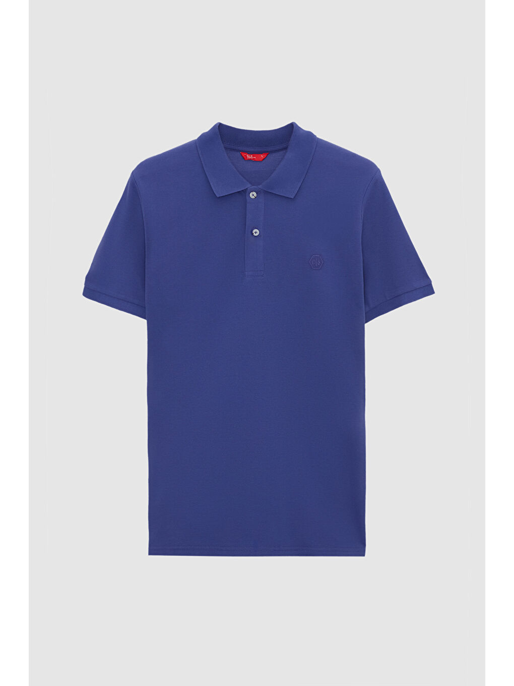 Regular Fit Mor %100 Pamuklu Uzun Ömürlü Kıvrılmaz Polo Yaka Nakışlı T-Shirt-4