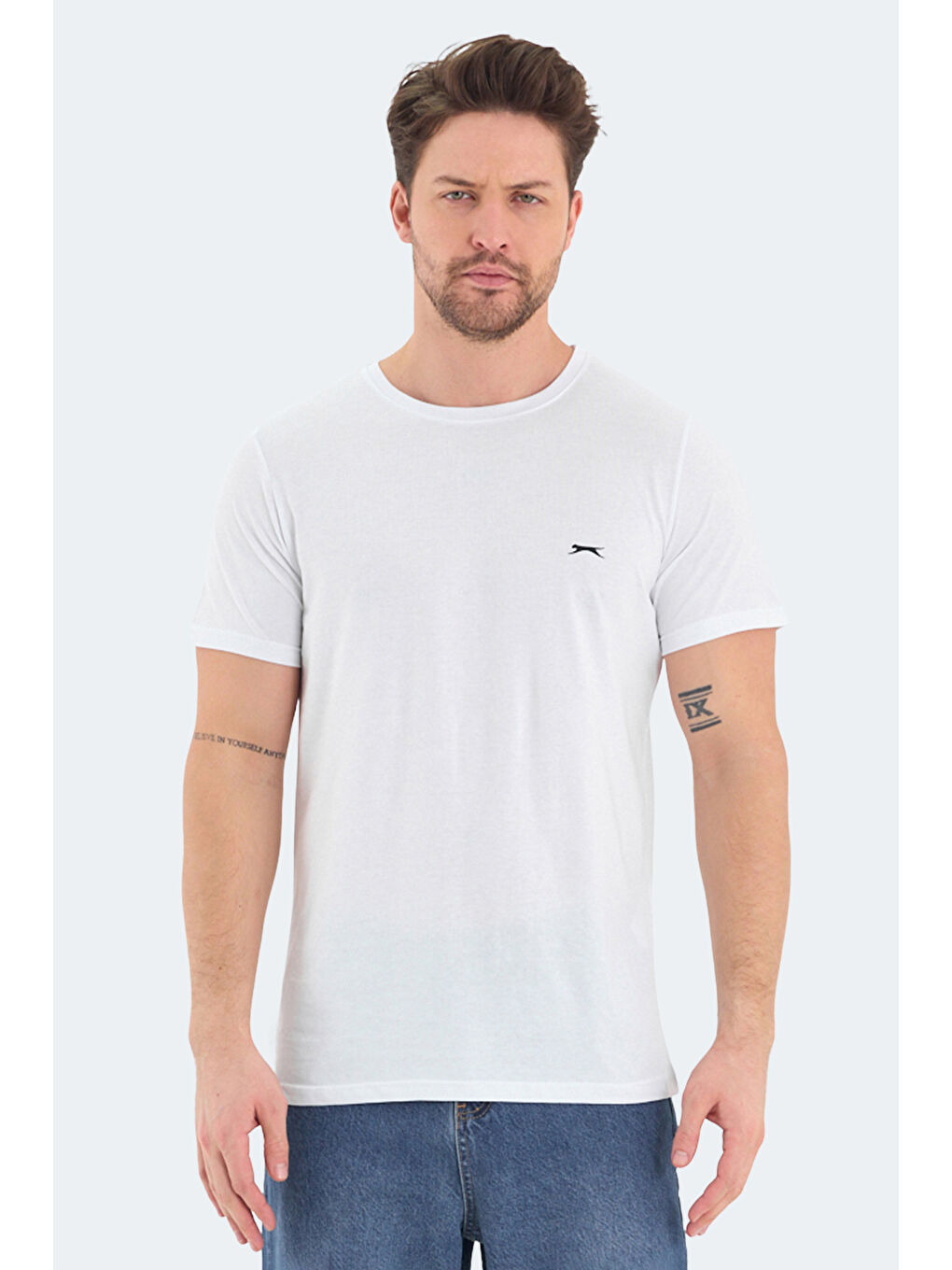 Karışık ROSALVA 3 lü Set Erkek Beyaz - Gri - Siyah Tişört-1