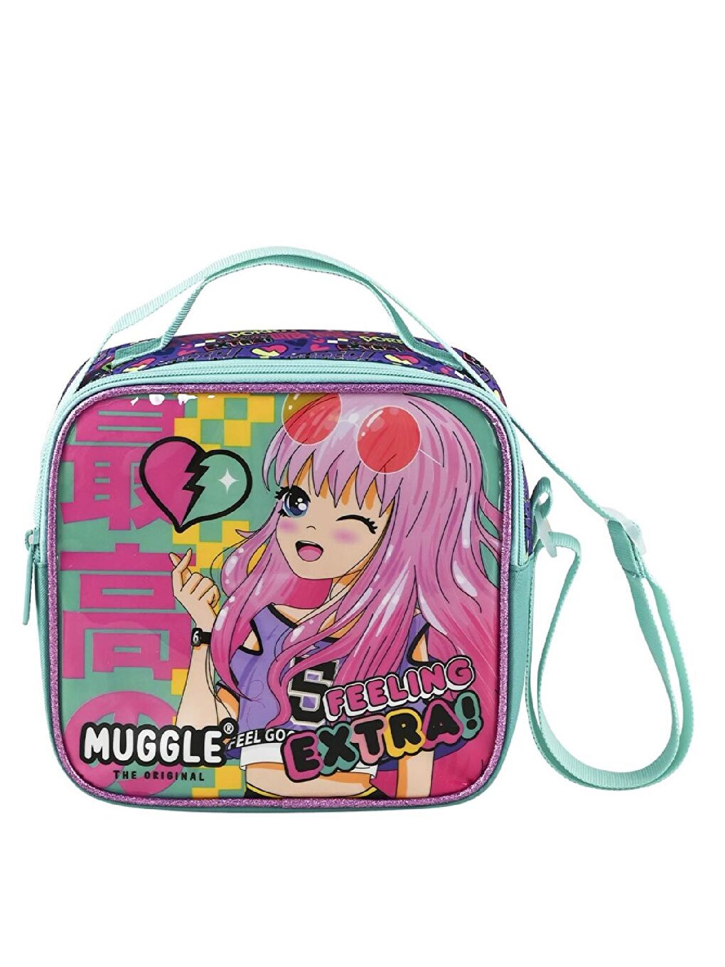 2 Bölmeli Anime Okul Çantası + Termoslu Beslenme Çantası-5