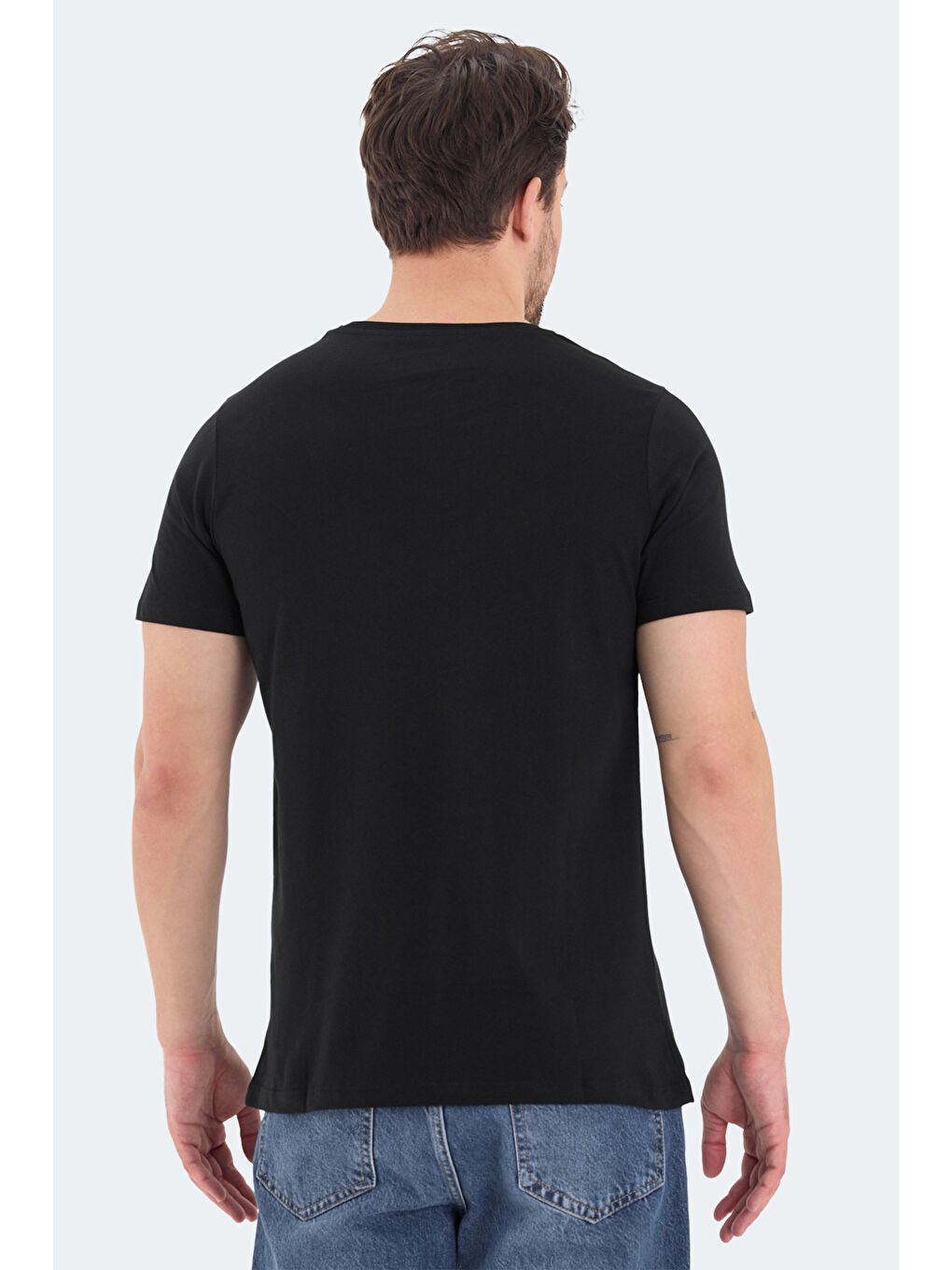 Karışık ROSALVA 3 lü Set Erkek Beyaz - Gri - Siyah Tişört-6