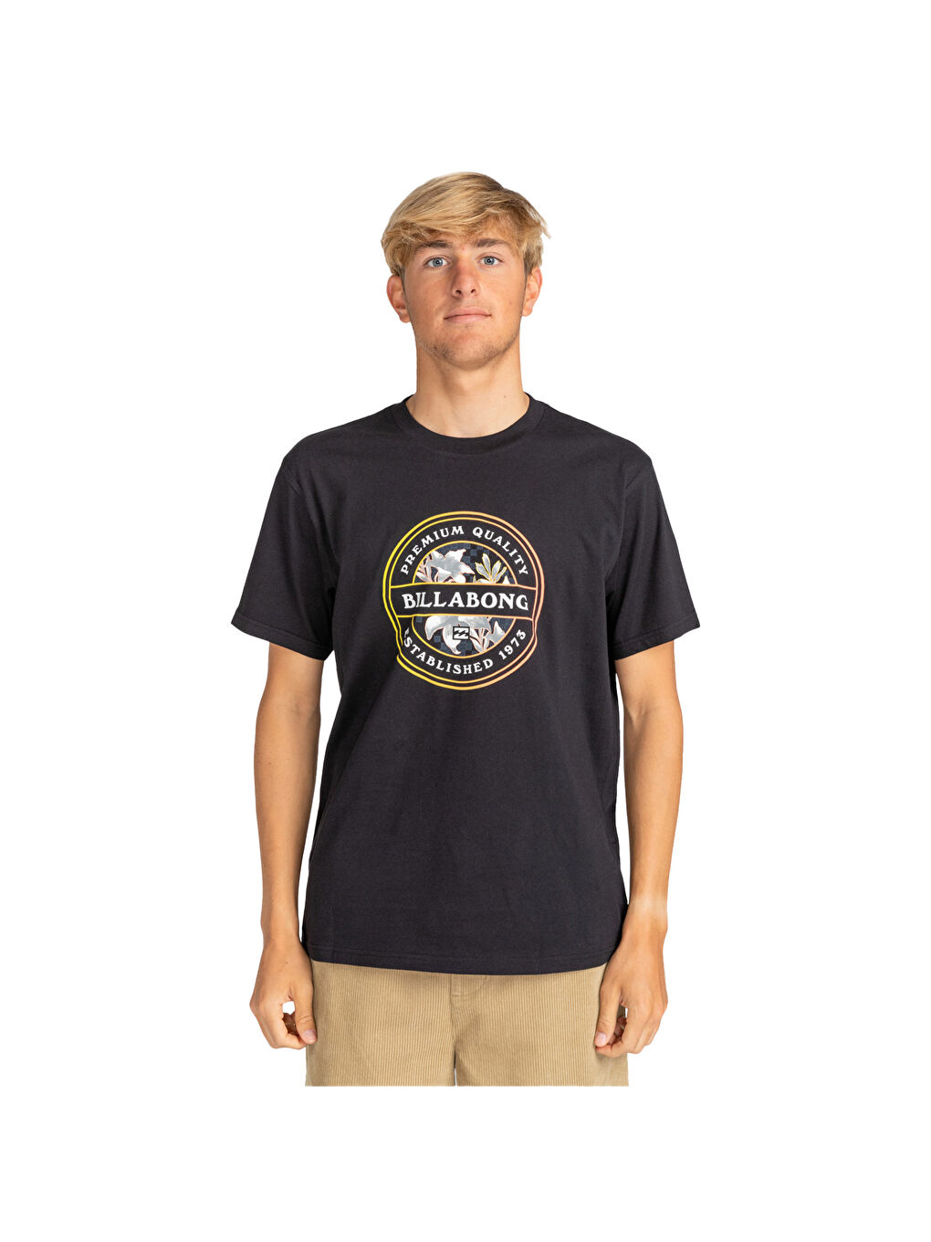 Rotor Fill Ss Erkek Siyah Tişört