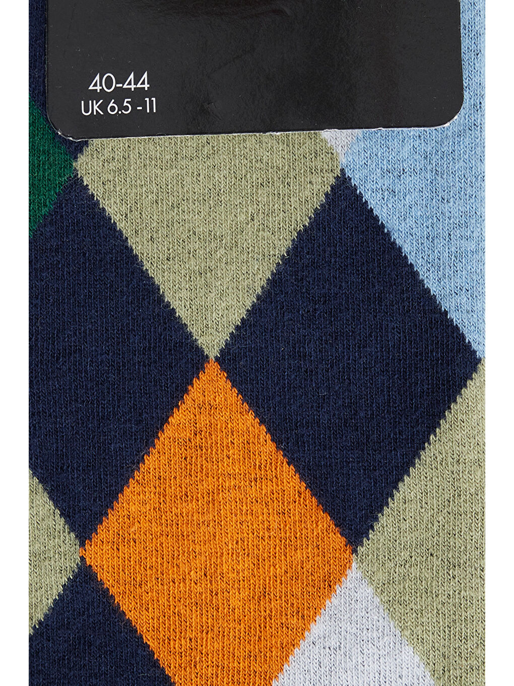 Erkek Lacivert Desenli Lacivert Pamuklu Casual Çorap-1