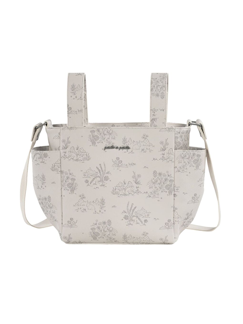 Toile de Jouy Crossbody Bebek Bakım Çantası Cream-1
