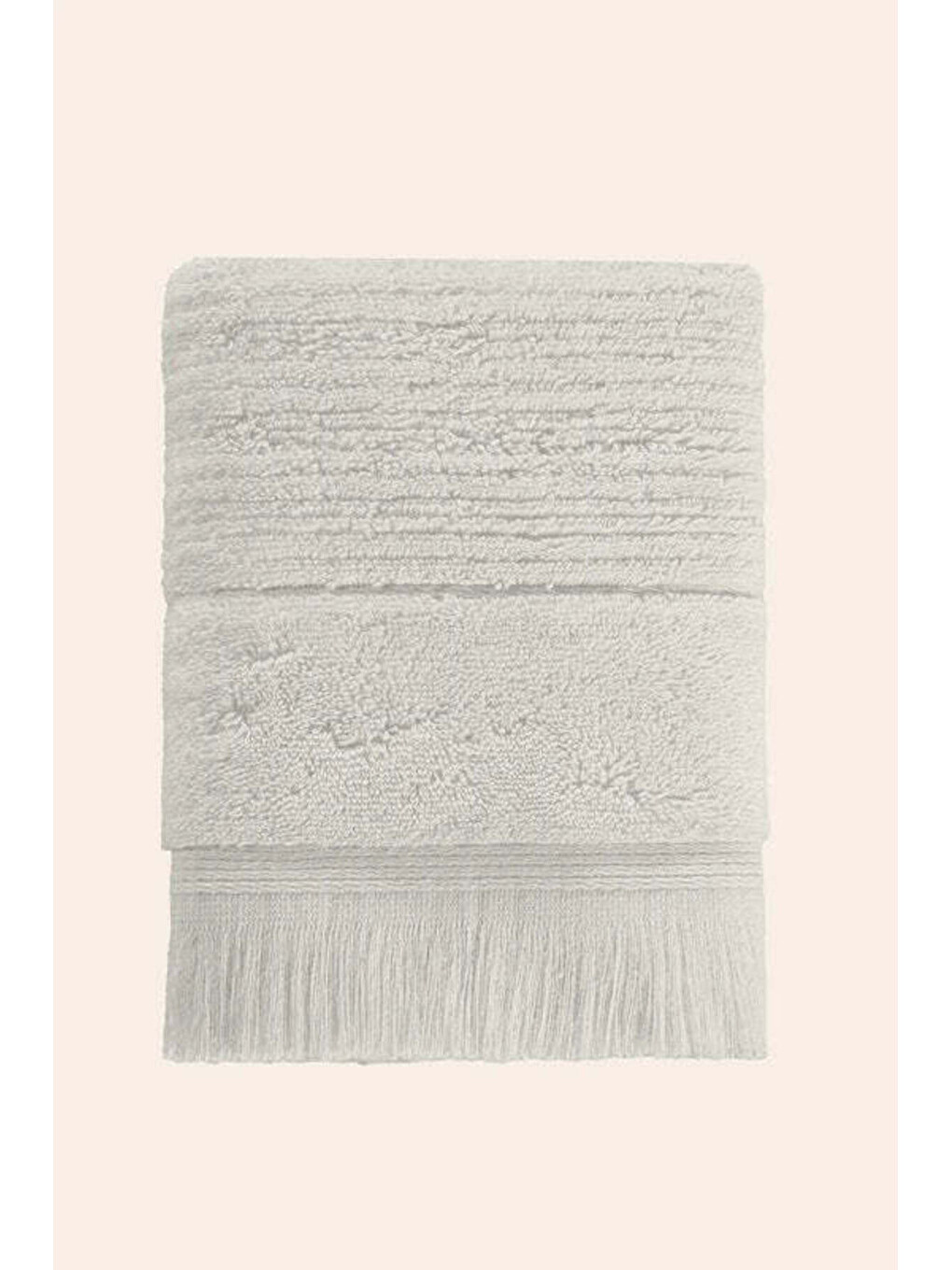 Gri Fiona %100 Pamuk Havlu 90x150 cm Soft Stone-2