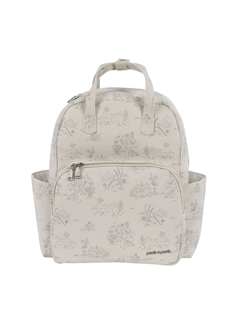 Toile de Jouy Bebek Bakım Sırt Çantası Cream-1