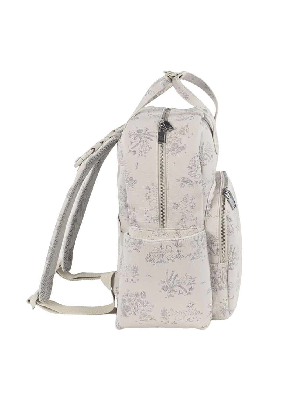 Toile de Jouy Bebek Bakım Sırt Çantası Cream-4
