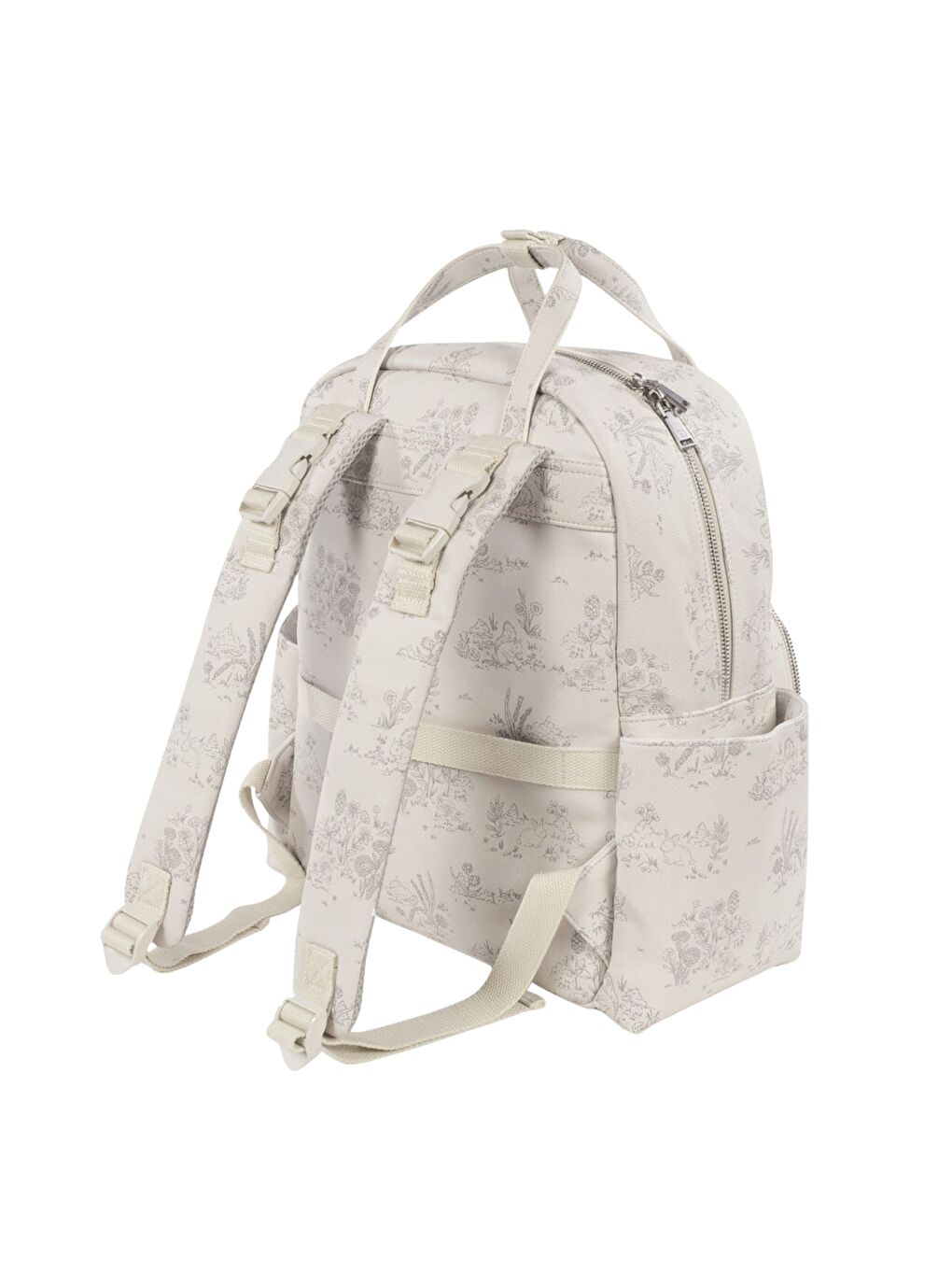 Toile de Jouy Bebek Bakım Sırt Çantası Cream-5